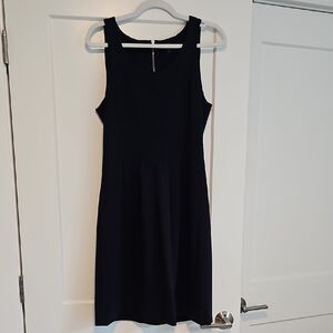 J. Crew Navy Pleated Tank Dress